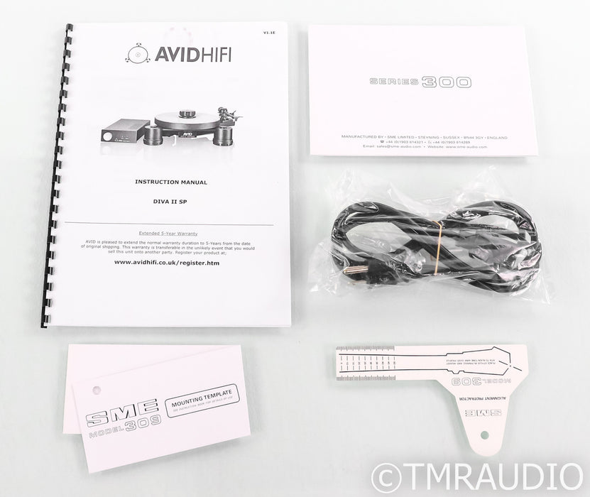 Avid Diva II SP Turntable; SME 309 Tonearm; Ortofon Quintet Bronze MC Cartridge