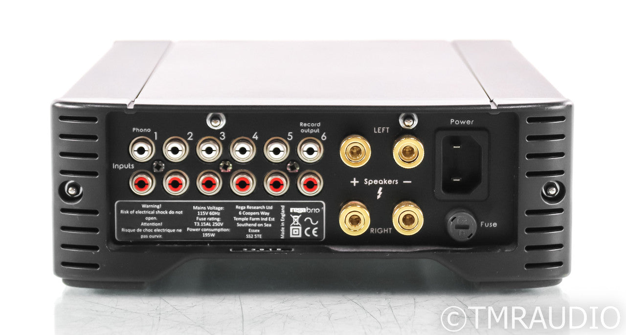 Rega Brio Stereo Integrated Amplifier; Remote; MM Phono