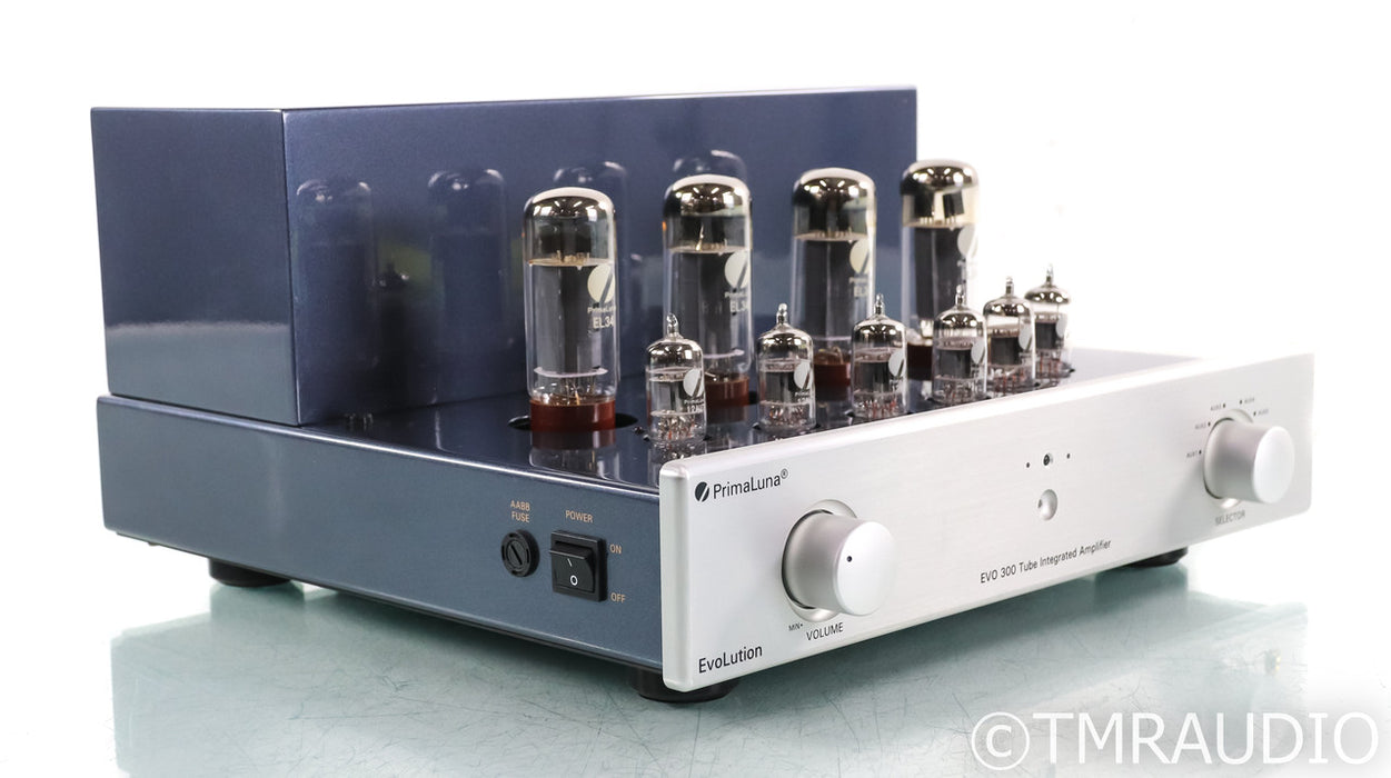 PrimaLuna Evo 300 Stereo Tube Integrated Amplifier; Silver; Remote