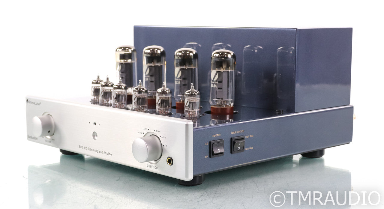 PrimaLuna Evo 300 Stereo Tube Integrated Amplifier; Silver; Remote