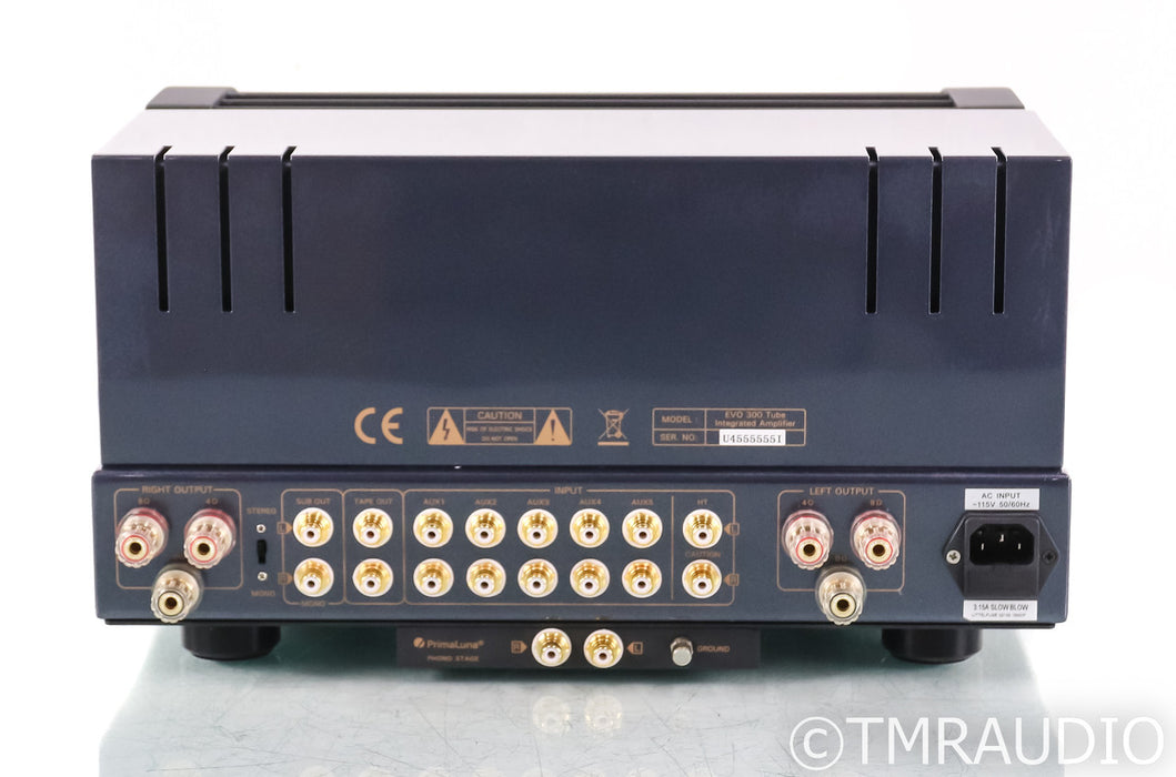 PrimaLuna Evo 300 Stereo Tube Integrated Amplifier; Silver; Remote
