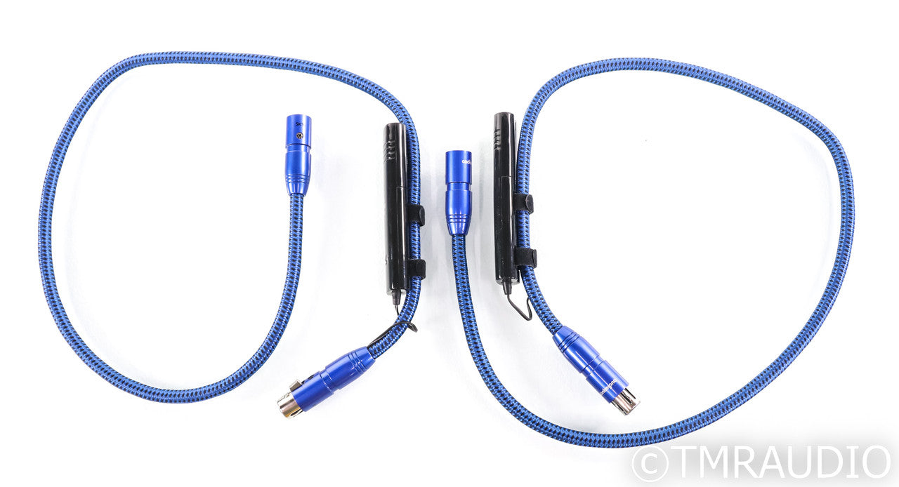 AudioQuest Sky XLR Cables; 1m Pair Balanced Interconnects; 72v DBS