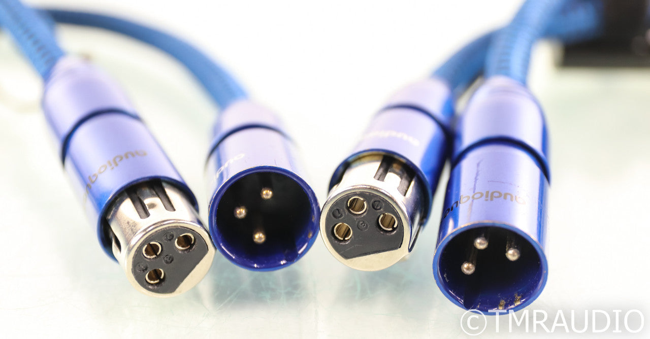 AudioQuest Sky XLR Cables; 1m Pair Balanced Interconnects; 72v DBS