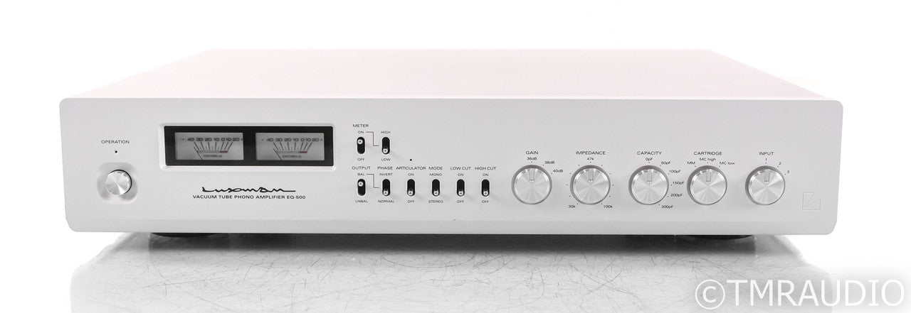 Luxman EQ-500 MM / MC Tube Phono Preamplifier; EQ500; Silver