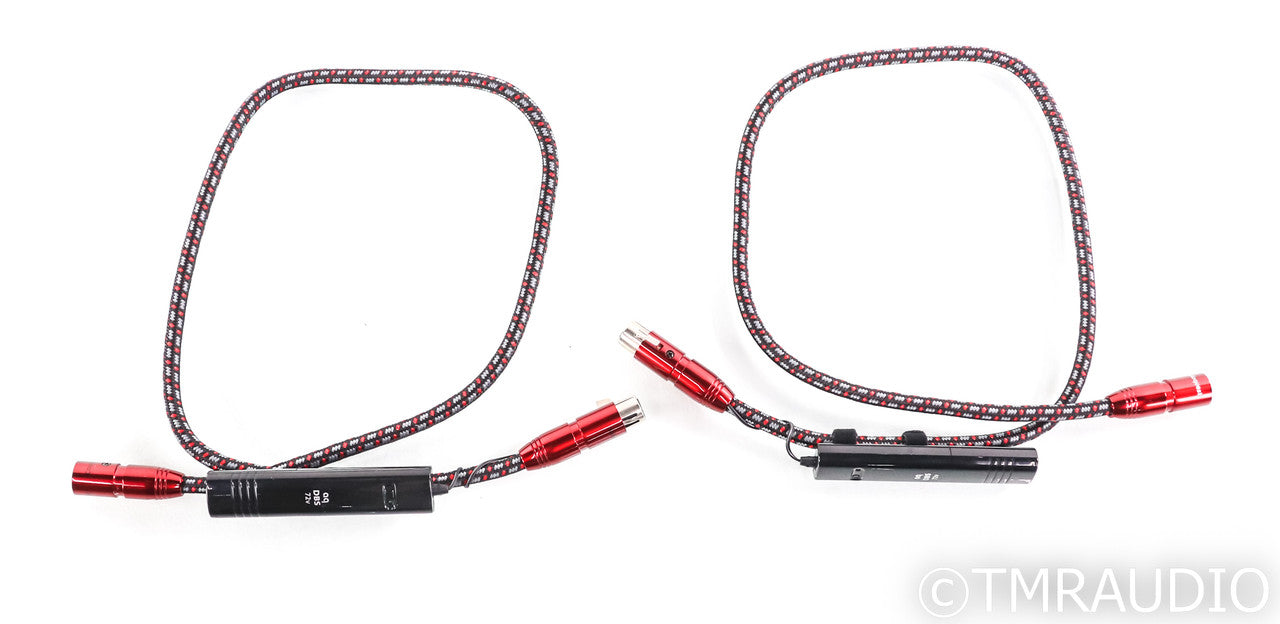 AudioQuest Colorado XLR Cables; 1m Pair Balanced Interconnects; 72v DBS