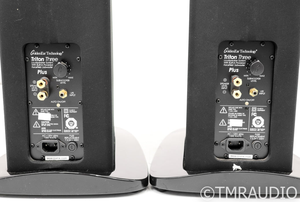 GoldenEar Triton Three Plus Powered Floorstanding Speakers; Black Pair; T3+