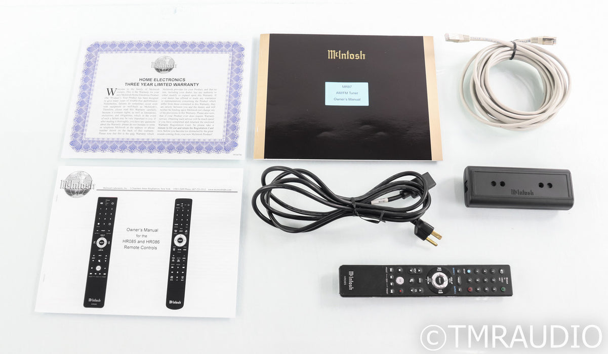 McIntosh MR87 AM / FM Tuner; MR-87; Remote