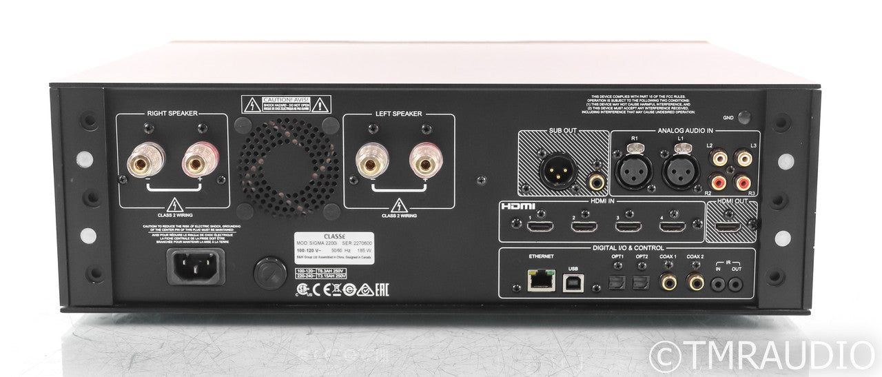 Classe Sigma 2200i Stereo Integrated Amplifier; Remote; Black; DAC; Wireless