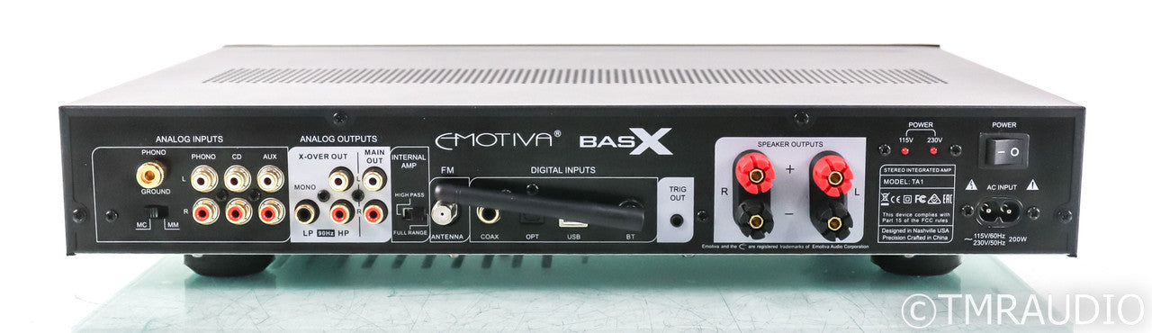 Emotiva BasX TA1 2.2 Channel Integrated Amplifier; TA-1; Remote; Bluetooth