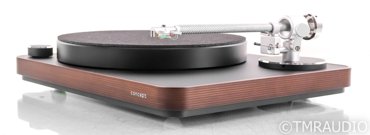 Clearaudio Concept Turntable w/ Satisfy Carbon Tonearm; Wood (No Cartridge)