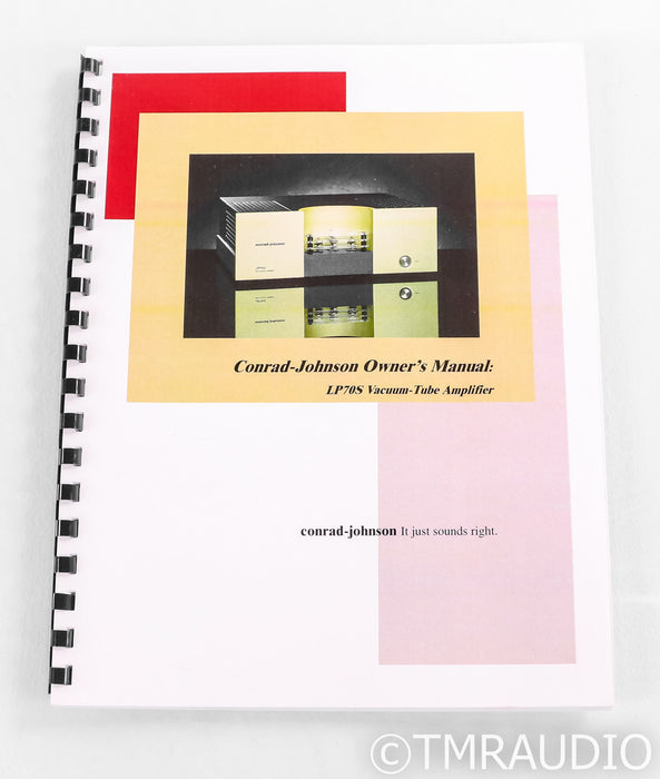 Conrad Johnson LP70S Stereo Tube Power Amplifier; LP-70S