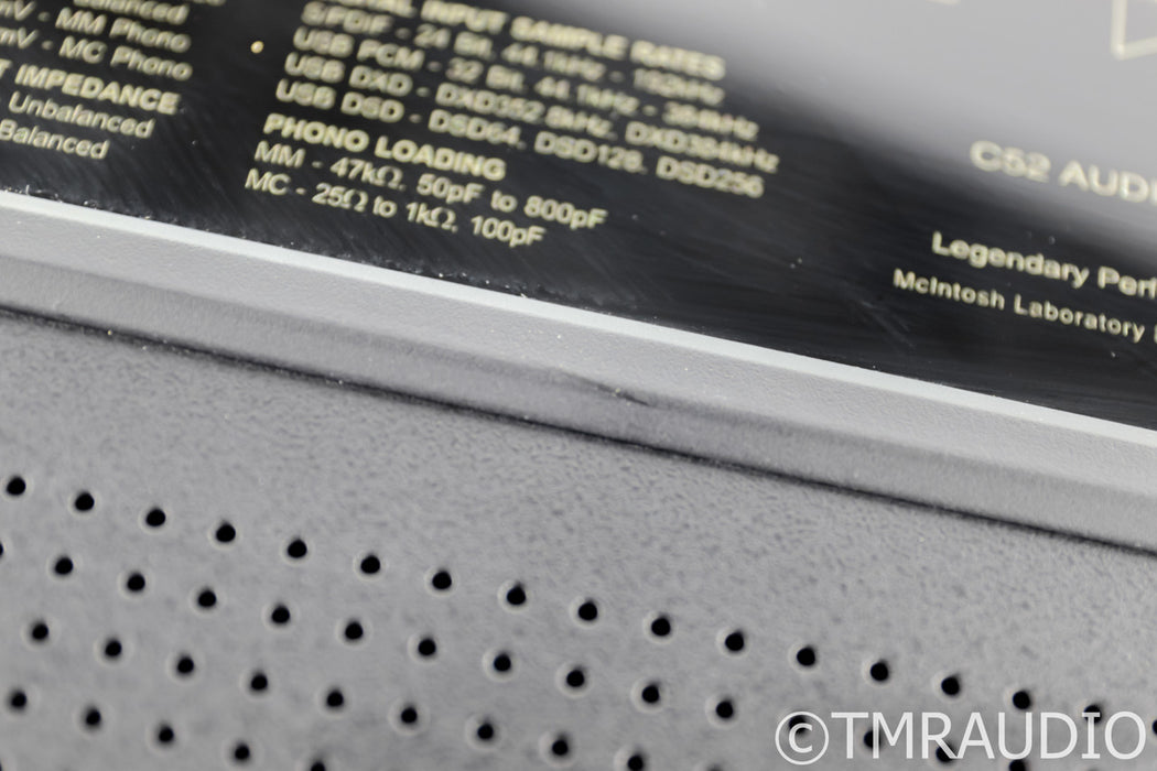 McIntosh C52 Stereo Preamplifier; DAC; USB; Remote; C-52; MM / MC Phono
