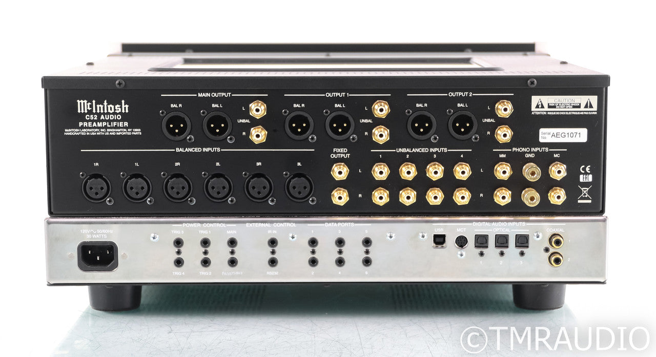 McIntosh C52 Stereo Preamplifier; DAC; USB; Remote; C-52; MM / MC Phono