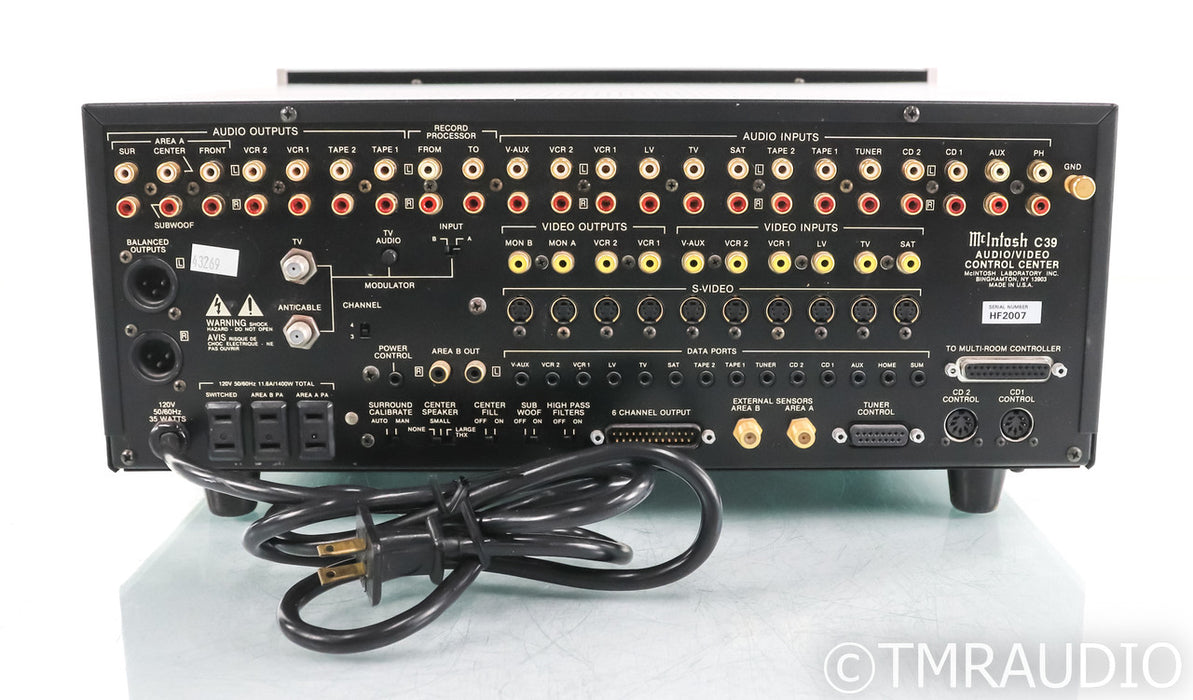 McIntosh C39 5.1 Channel Home Theater Processor; C-39 (No Remote)
