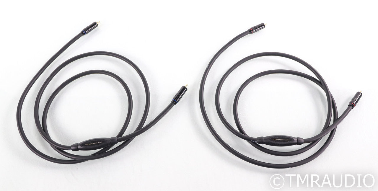 Transparent Audio Plus RCA Cables; 2m Pair Interconnects; Gen 5