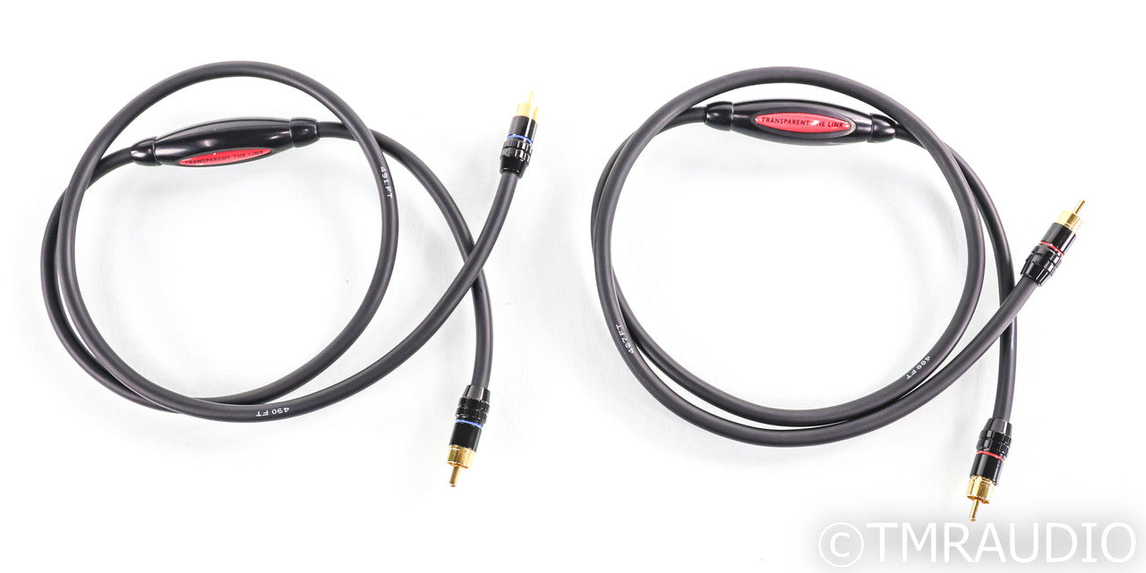 Transparent Audio The Link RCA Cables; 1m Pair Interconnects
