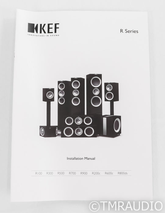 KEF R300 Bookshelf Speakers; Gloss Black Pair