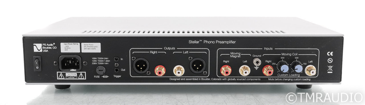 PS Audio Stellar Phono Preamplifier; MM / MC Phono; Remote; Silver (Used)
