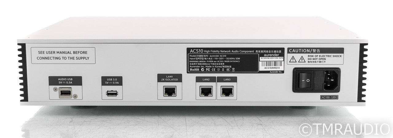Aurender ACS10 Network Streamer / Server / CD Ripper; ACS-10; Silver; 8TB HDD