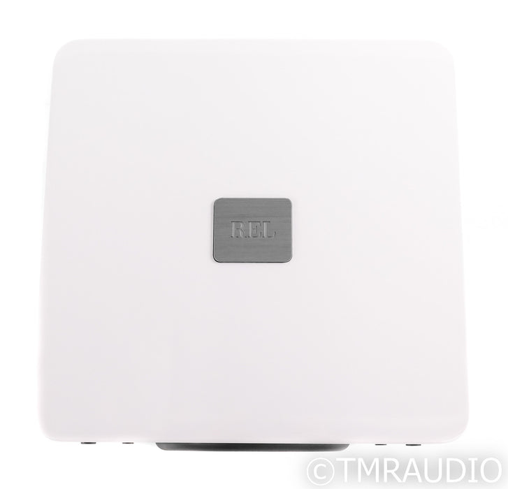 REL T/7x 8" Powered Subwoofer; Gloss White; T7x (Open Box)