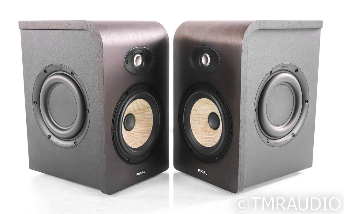 Focal Shape 65 Powered Monitors; Dark Walnut Pair