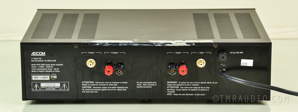 Adcom GFA-5300 Stereo Power Amplifier