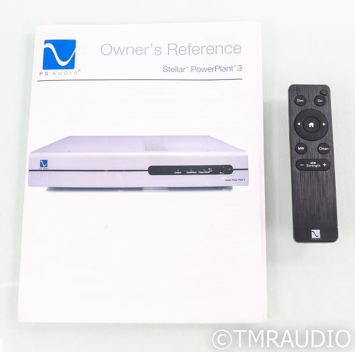 PS Audio Stellar PowerPlant 3 AC Power Line Conditioner; Silver; Remote (Used)