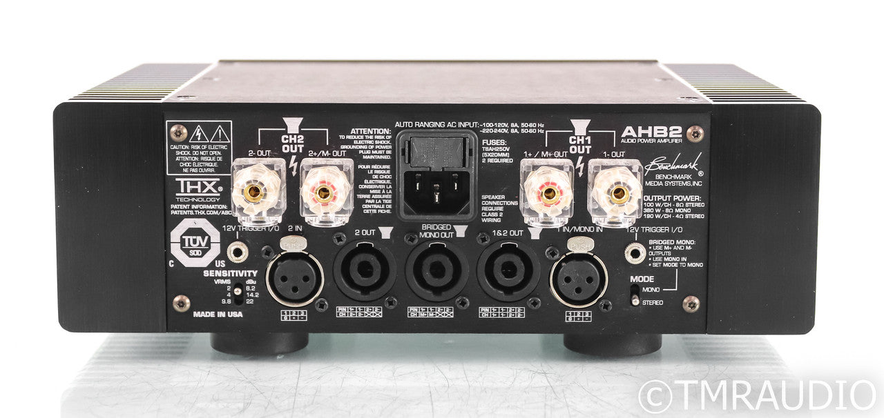 Benchmark AHB2 Stereo Power Amplifier; Black