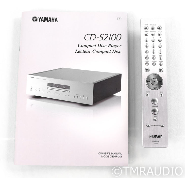 Yamaha CD-S2100 DAC / SACD / CD Player; Remote; Silver; USB; CDS2100