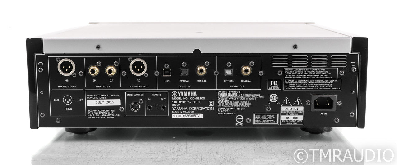 Yamaha CD-S2100 DAC / SACD / CD Player; Remote; Silver; USB; CDS2100