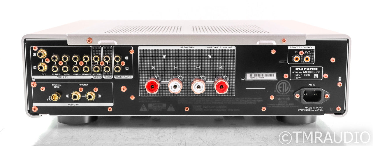 Marantz Model 30 Stereo Integrated Amplifier; Remote; Silver; MM Phono