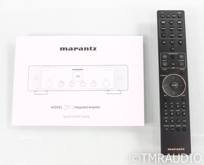 Marantz Model 30 Stereo Integrated Amplifier; Remote; Silver; MM Phono