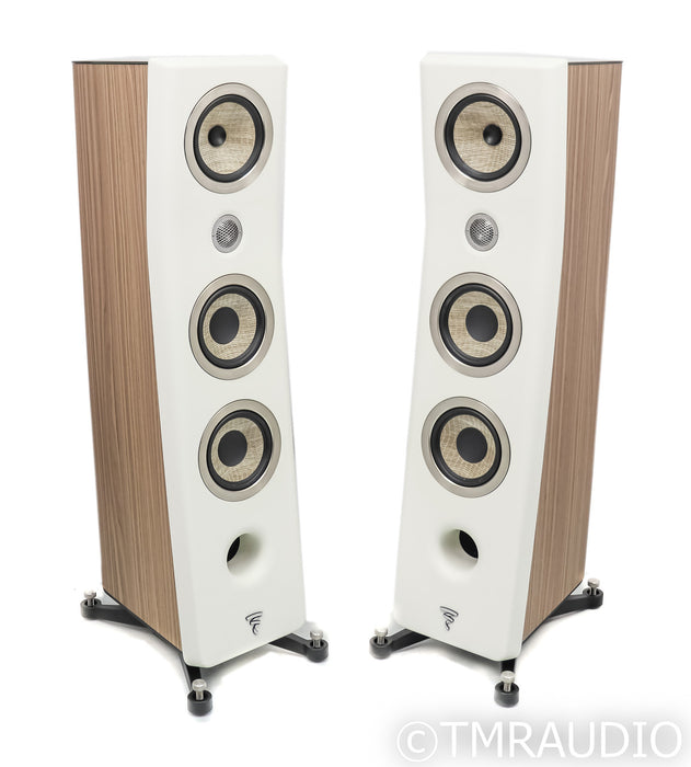 Focal Kanta N2 Florostanding Speakers; Walnut Ivory Pair (Open Box)
