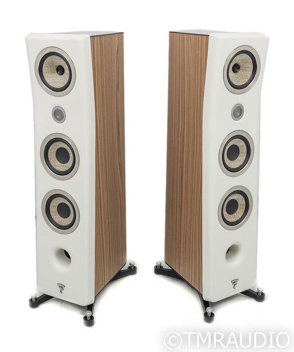 Focal Kanta N2 Florostanding Speakers; Walnut Ivory Pair (Open Box)