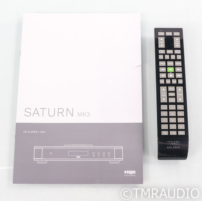 Rega Saturn MkIII CD Player; Remote; Mk3 (Open Box)