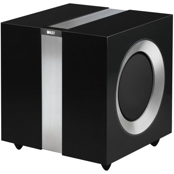 KEF R400b Powered Dual-9" Subwoofer; Black (Unused)