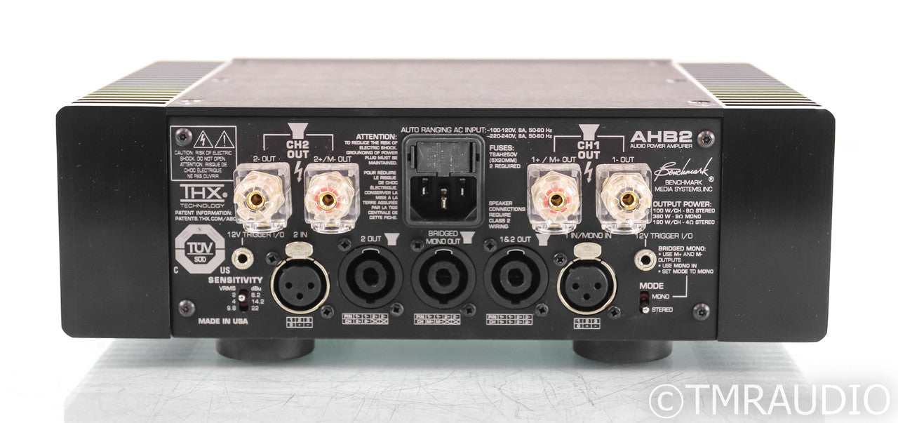 Benchmark AHB2 Stereo Power Amplifier; Silver
