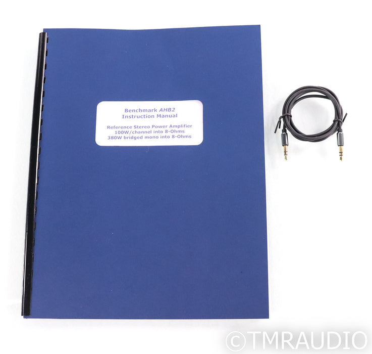 Benchmark AHB2 Stereo Power Amplifier; Silver