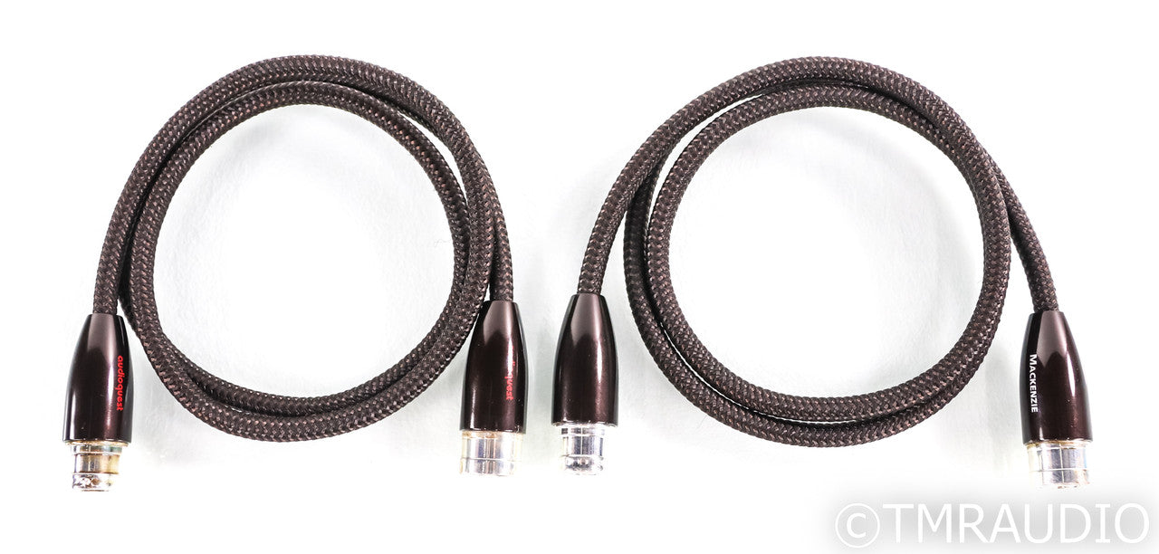 Audioquest Mackenzie XLR Cables; 1m Balanced Interconnects