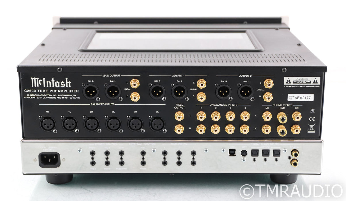 McIntosh C2600 Stereo Tube Preamplifier; C-2600; Remote; MM / MC Phono; USB