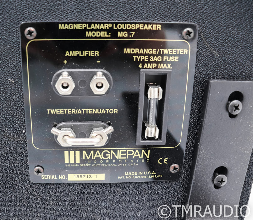 Magnepan MG .7 Planar Magnetic Floorstanding Speakers; Black Pair; MG-0.7
