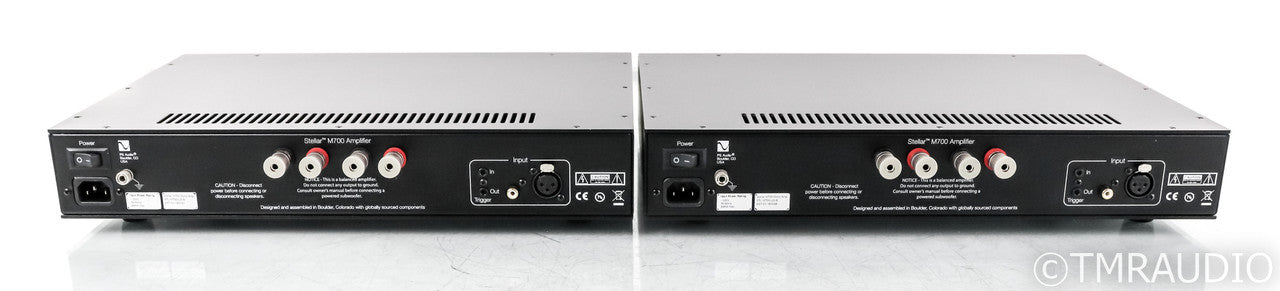 PS Audio Stellar M700 Mono Power Amplifiers; Black Pair (Used)