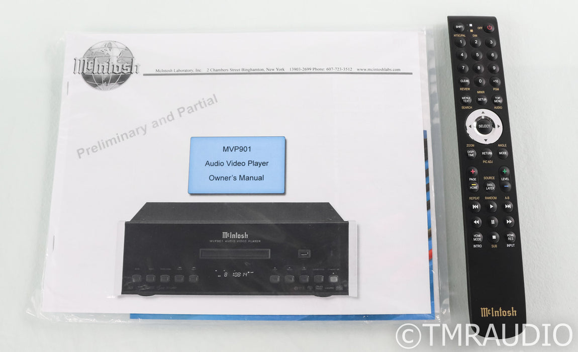 McIntosh MVP901 SACD / CD Player; Remote; Black