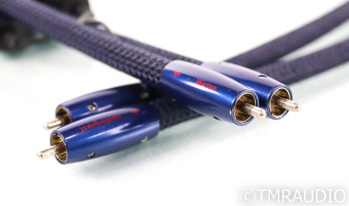 Audioquest Water RCA Cables; 1m Pair Interconnects; 72v DBS