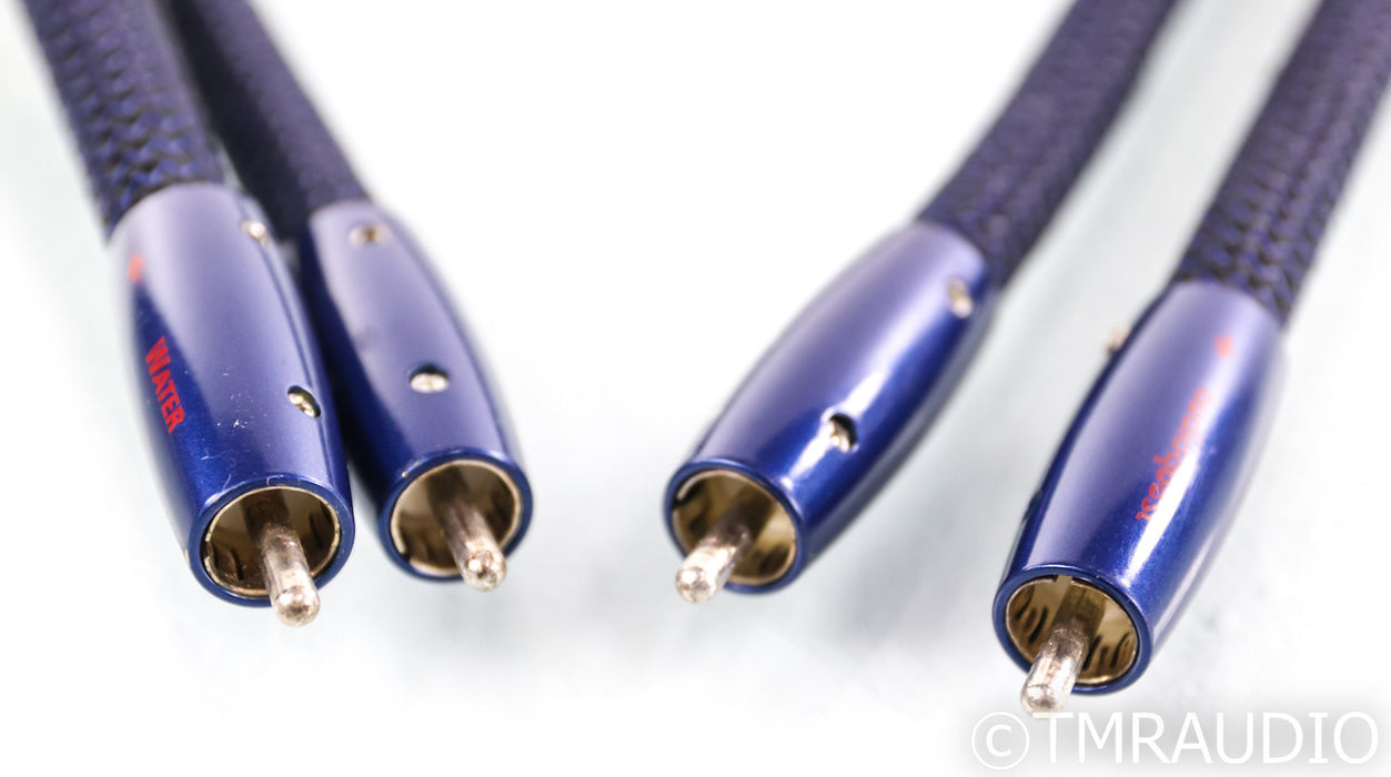 Audioquest Water RCA Cables; 1m Pair Interconnects; 72v DBS