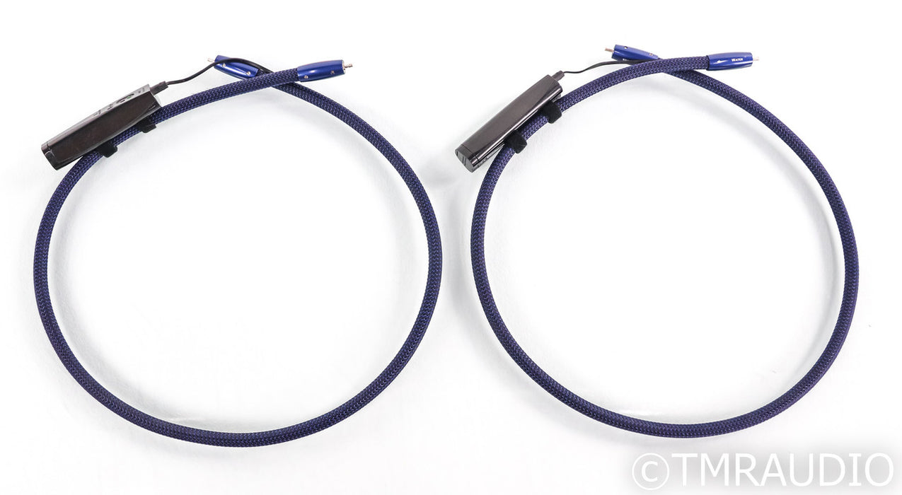 Audioquest Water RCA Cables; 1m Pair Interconnects; 72v DBS