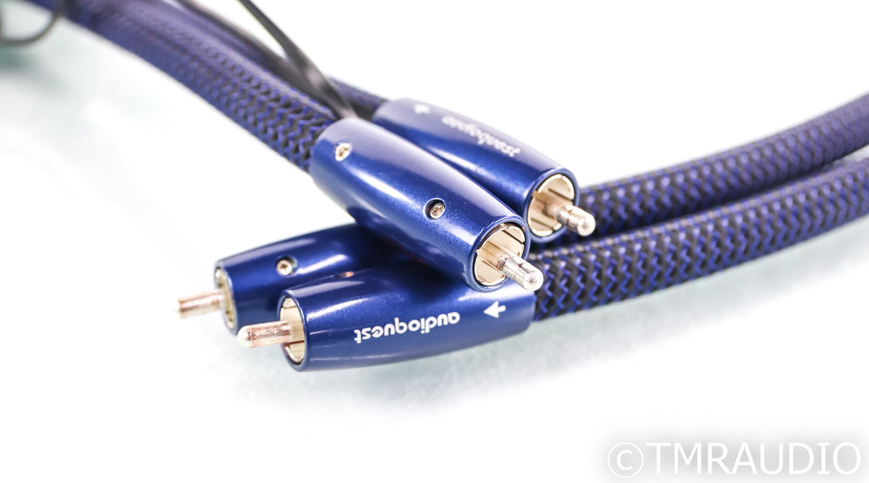 Audioquest Water RCA Cables; 1m Pair Interconnects; 72v DBS