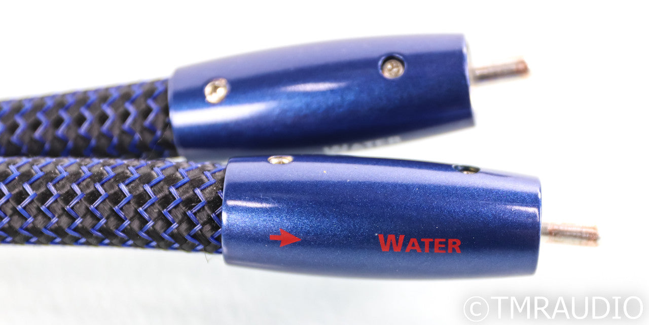 Audioquest Water RCA Cables; 1m Pair Interconnects; 72v DBS