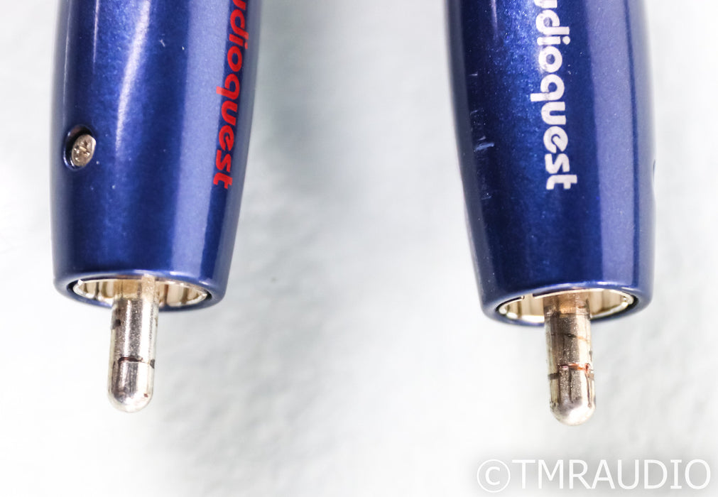Audioquest Water RCA Cables; 1m Pair Interconnects; 72v DBS