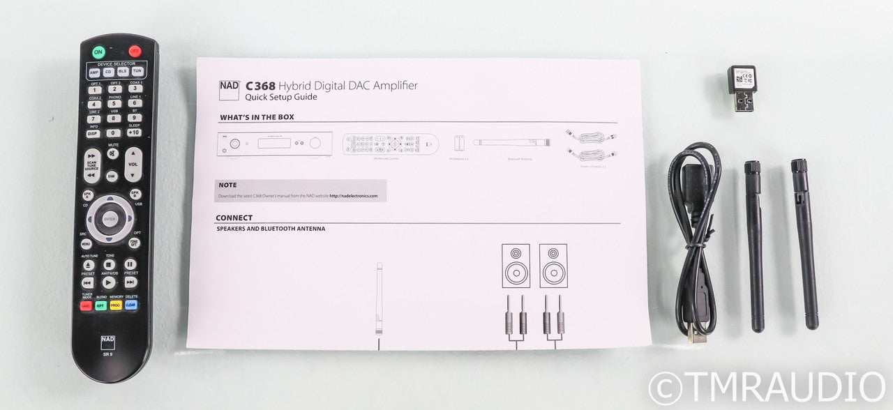 NAD C-368 Stereo Integrated Amplifier; C368; MM Phono; BluOS 2i; HDMI; Remote